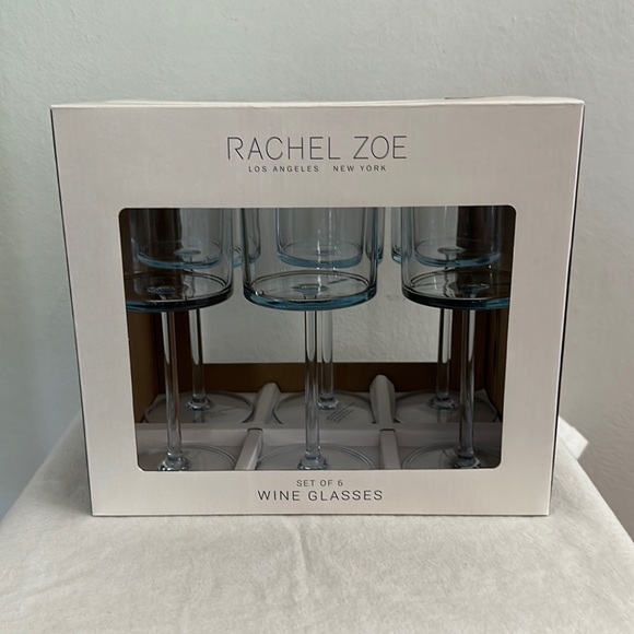 Rachel Zoe Dining Rachel Zoe Set Of 6 Wine Glasses Poshmark